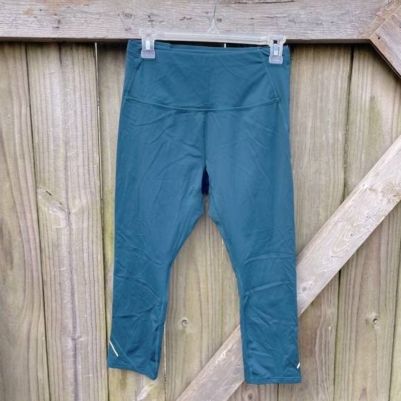 all in motion Pants - All in Motion by Target Teal Blue Cropped Leg Work Out Leggings